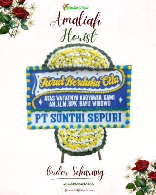 Papan Bunga Duka di Pare
