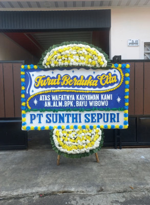 Papan Bunga Duka di Pare